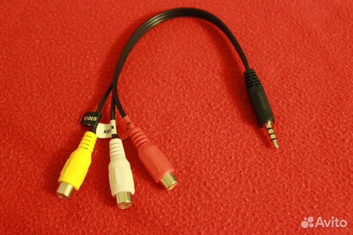 Кабель mini Jack - 3 RCA(тюльпан) мама