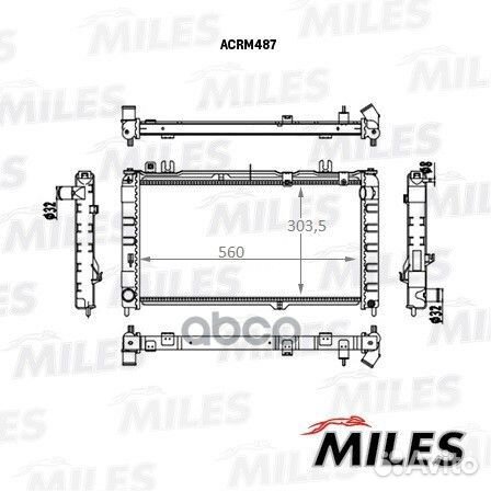 Радиатор, охлаждение двигателя acrm487 Miles