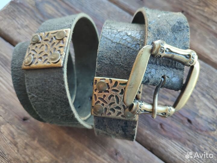 Ремень женский кожаный ручная работа