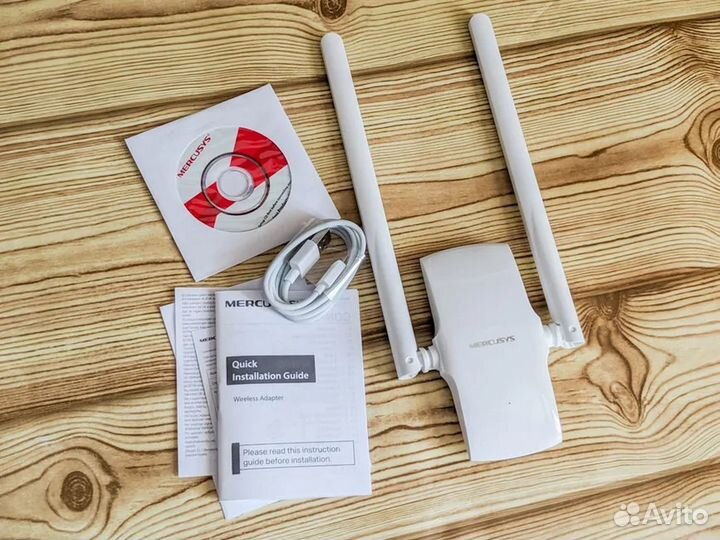 Адаптер WiFi Mercusys MW300UH (2 антенны/300MBit)