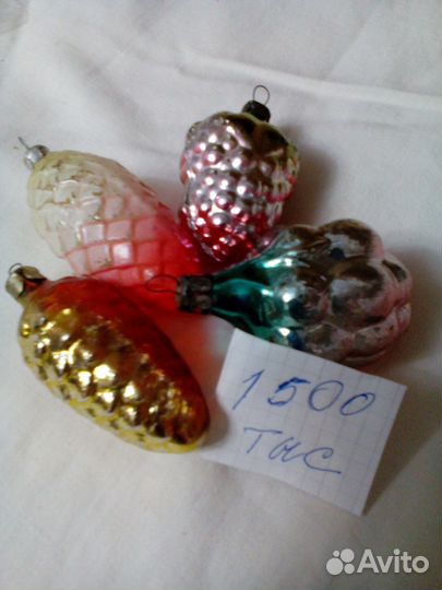 Елочные игрушки стекло