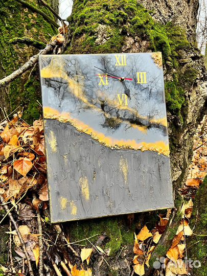 Часы из эпоксидной смолы подарок учителю