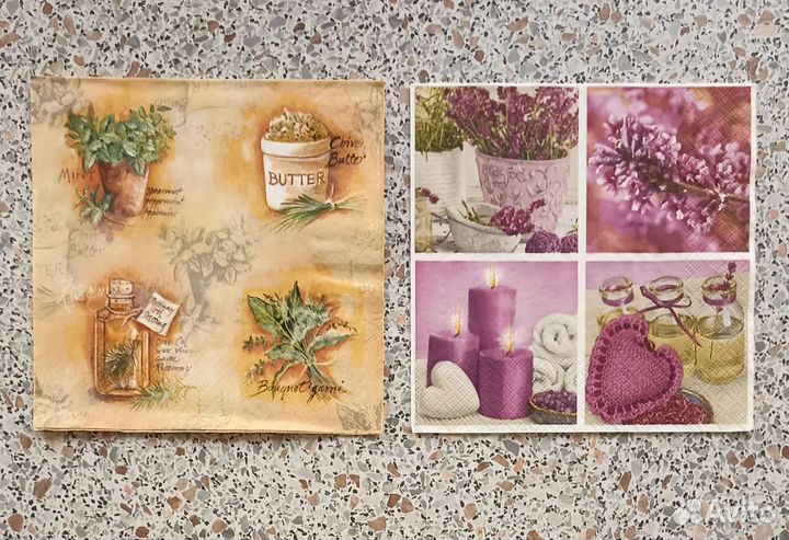 Салфетки прованс, лаванда