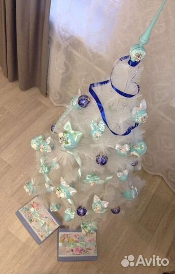 Б/у Искусственная Ель 120см и коврик к унитазу