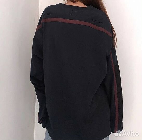 Лонгслив Cav Empt с плащевыми вставками