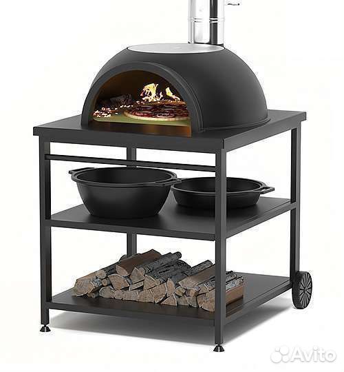 Садовая чугунная печь