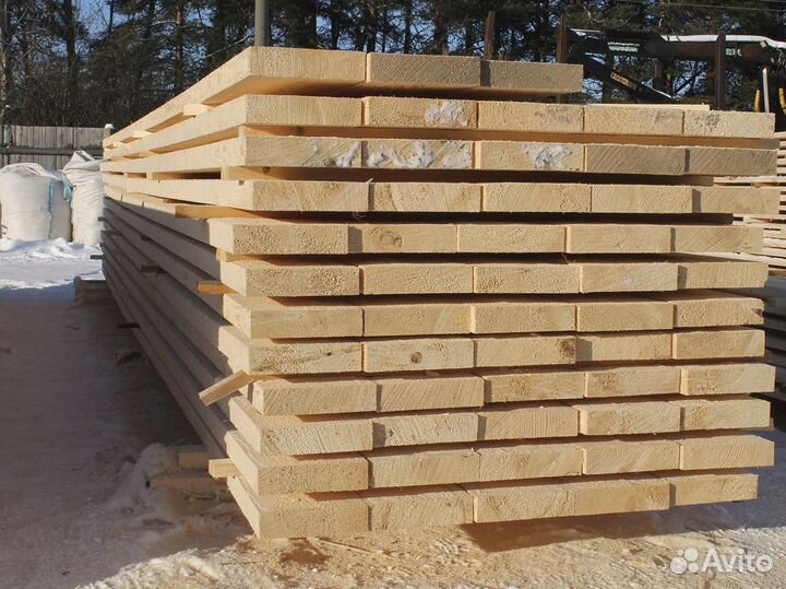Пиломатериалы доски. 25x100x6000 и другие, ель