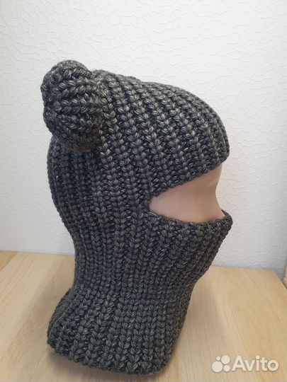 Шапка балаклава с ушками новая