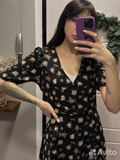 Платье с цветочным принтом