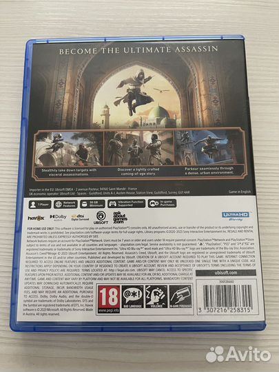 Assassins creed mirage ps5 диск
