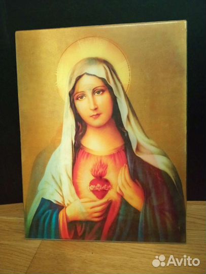 Икона меняющая изображение Христа на Богородицу