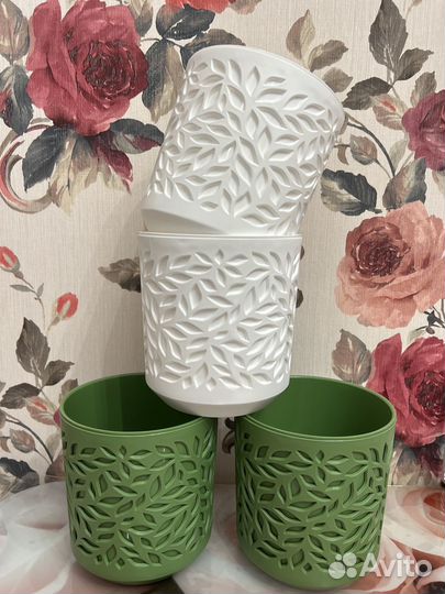 Цветочные горшки пластик