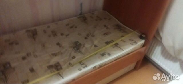 Двухъярусная кровать бу с матрасами