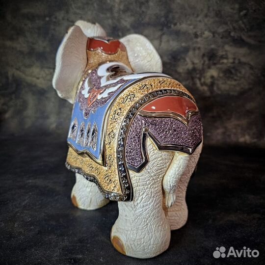 De Rosa Статуэтка Белый индийский слон 28х18х30 см