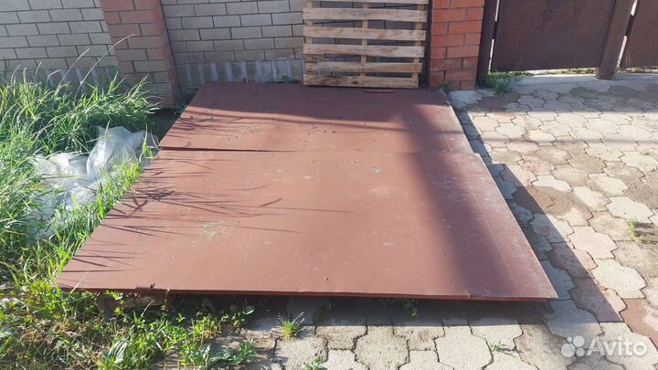 Ворота гаражные металлические бу