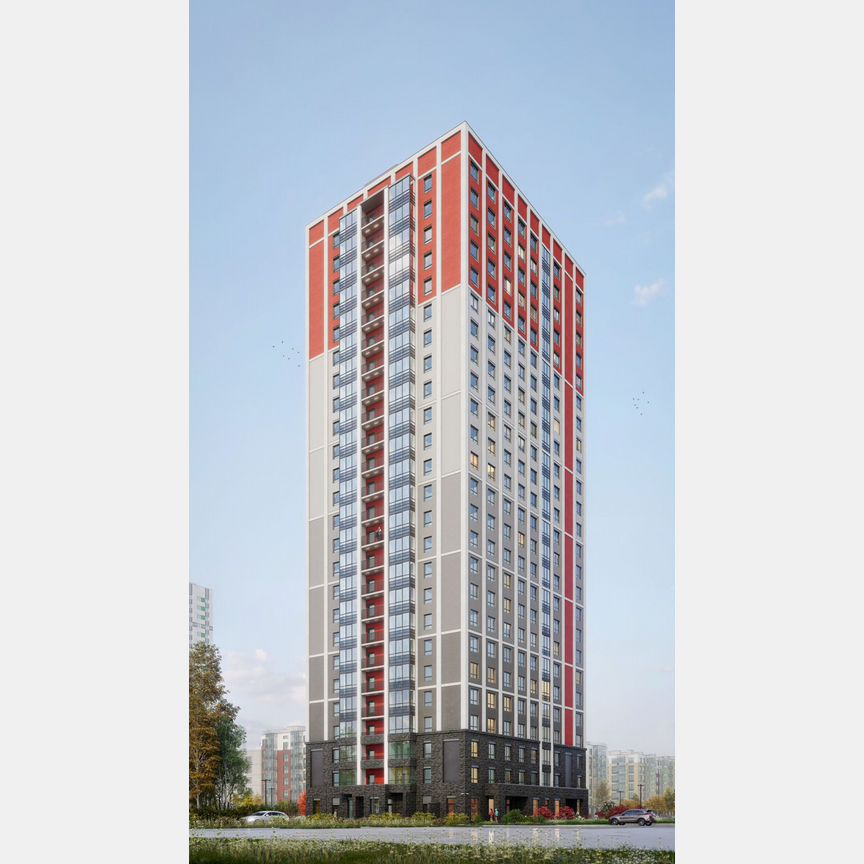 Квартира-студия, 28,2 м², 16/25 эт.