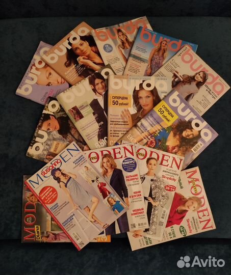 Набор 9 журналов Бурда +5 Сюзанна, Диана