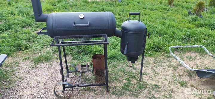 Мангал, смокер, казан, гриль, коптильня 4 в 1