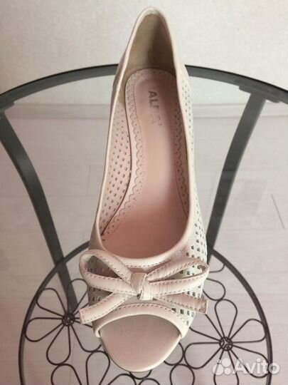 Туфли Alba замшевые пятка и каблук кожа размер 39