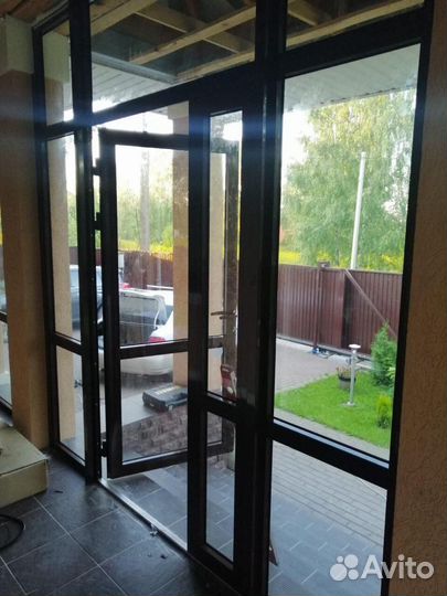 Остекление веранды крыльца беседки тамбура бани