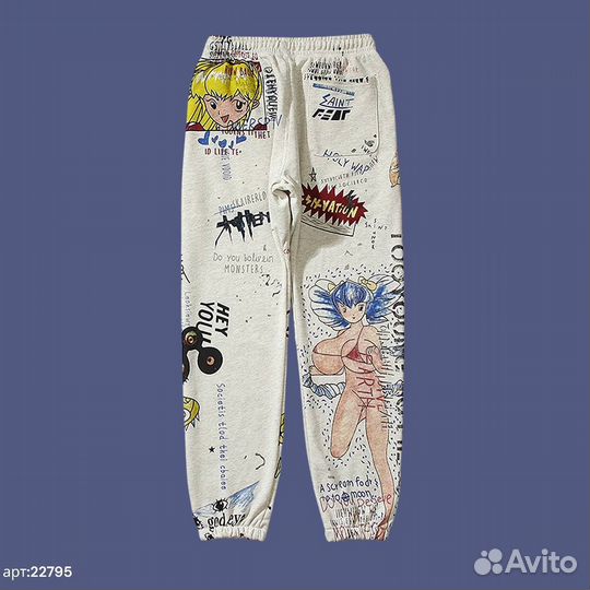 Спорт штаны NO name С мультяшными граффити 52(L/XL)