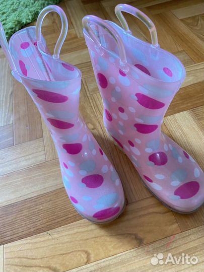 Резиновые сапоги для девочки 28 р