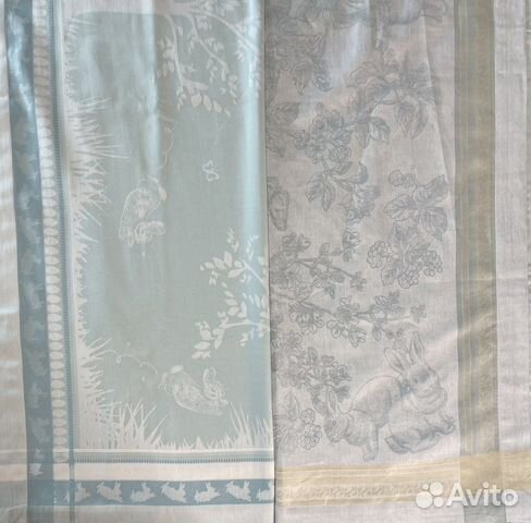 Скатерти кролики жаккард W.Sonoma