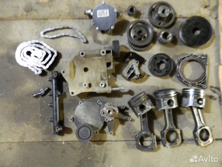 Двигатель D20 Ssang Yong kyron по запчастям