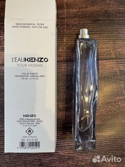 Kenzo Leau pour homme edt 100мл тестер