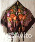 Платок полиэстер расписной