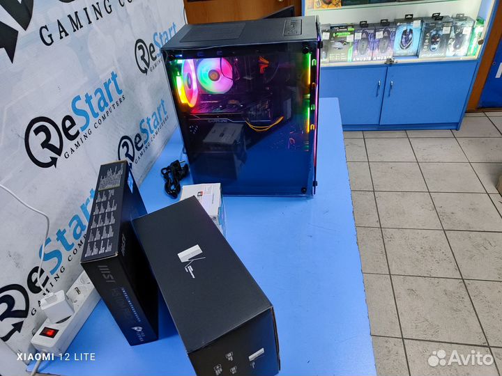 Игровой пк (Intel Core I3-10100/16ddr4/RX570 8gb)