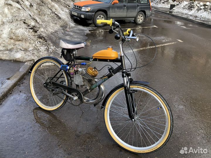 Велосипед с мотором f80 веломотор
