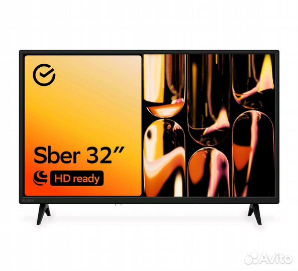 Новый Smart Телевизор LED Sber SDX-32H2010B