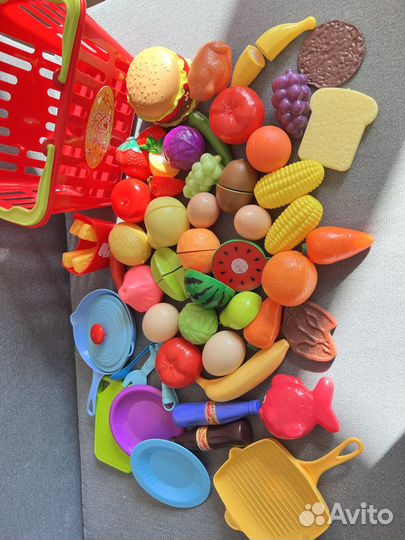 Игрушечный набор еда и посуда