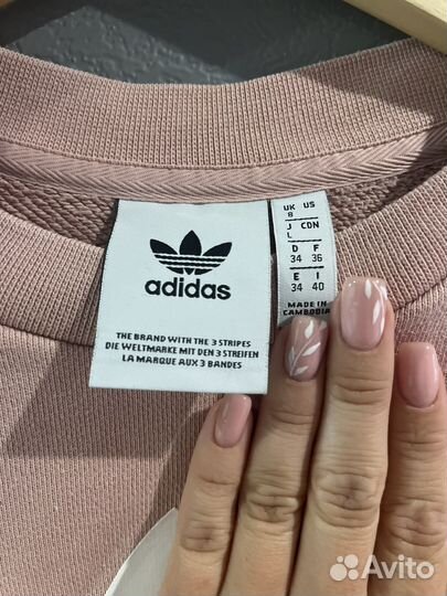 Свитшот adidas розовый