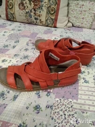 Туфли-босоножки, нат. кожа Португалия,38р,новые