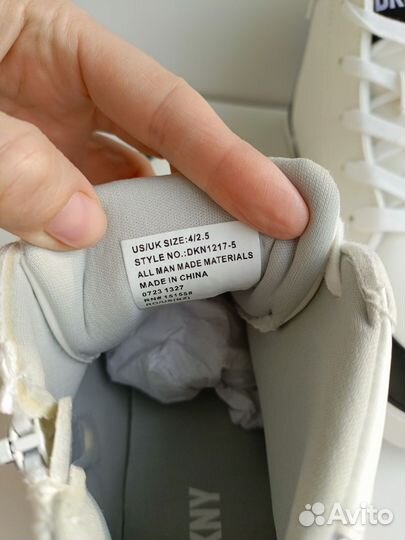 Кеды утепленные для девочки, новые, dkny