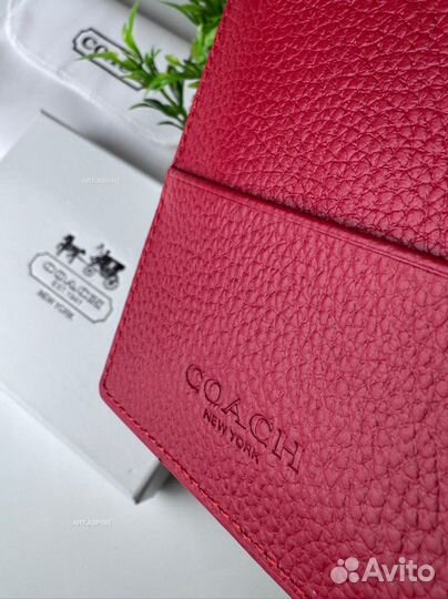 Обложка на паспорт coach женский