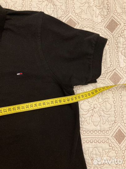 Футболка поло черная женская Tommy Hilfiger 46 р