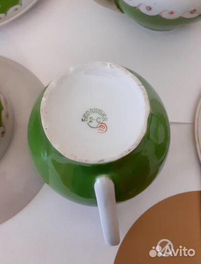 Чайный сервиз Барановка. Позолота. 1950-е годы