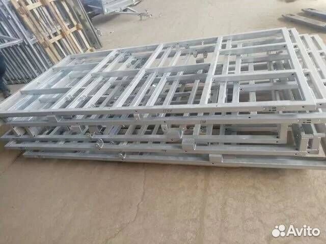 Оцинкованная рама + дышло с птс 250 на 130 см