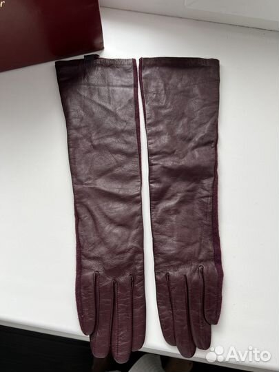 Перчатки женские кожаные