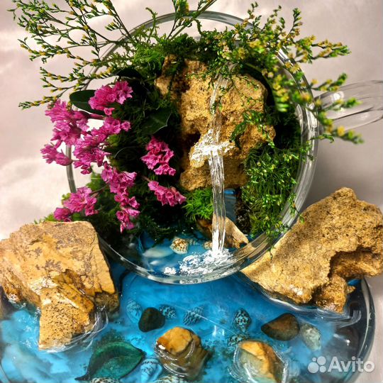 Моссариум, кружечка с блюдцем