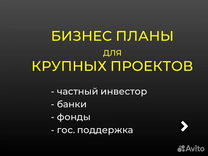 Бизнес-план для крупных проектов
