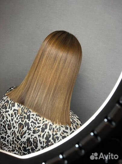 Кератиновое выпрямление волос