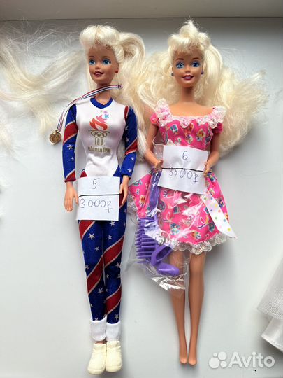 Барби 90х лотом 9шт