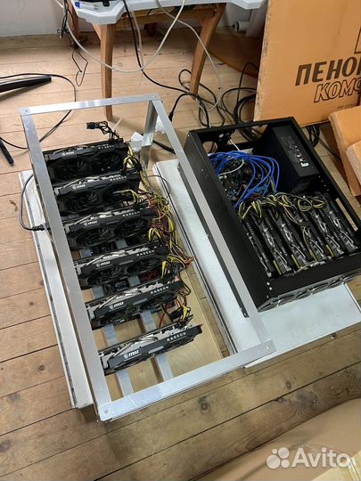 Майнинг ферма 5700xt