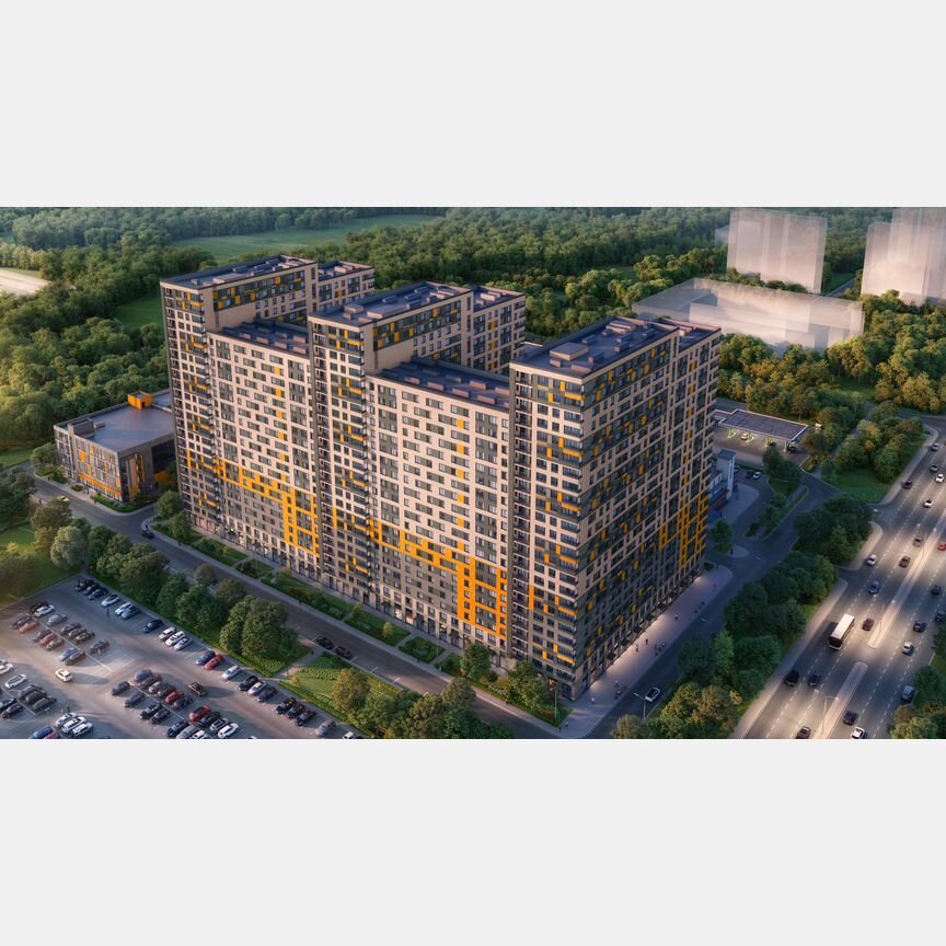 1-к. апартаменты, 41,1 м², 10/24 эт.