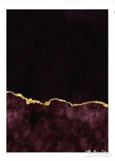 Картина абстракция с поталью 