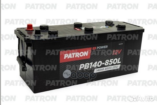 Аккумулятор patron power 12V 140AH 850A (L+) B3
